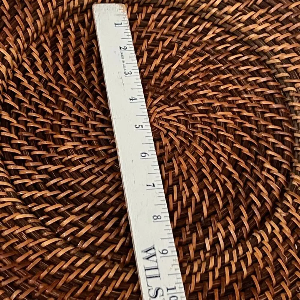 Wicker Rattan Charger Plates 13.5
